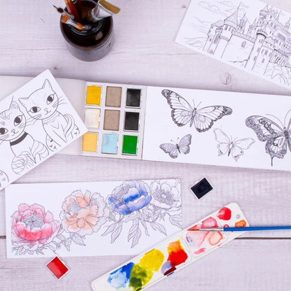 Jasart Watercolour Card Set 260 x 8mm - Design 1