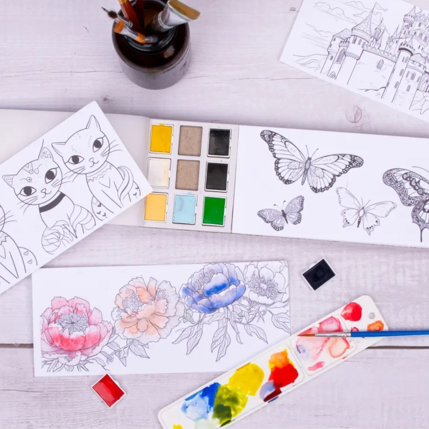 Jasart Watercolour Card Set 260 x 8mm - Design 2