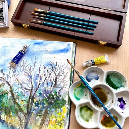 Winsor and Newton COTMAN Brush Heritage Wooden Box