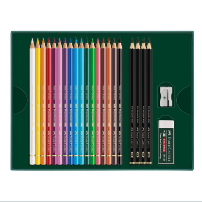 Faber-Castell Polychromos + Pitt Graphite Matt Gift Set of 23