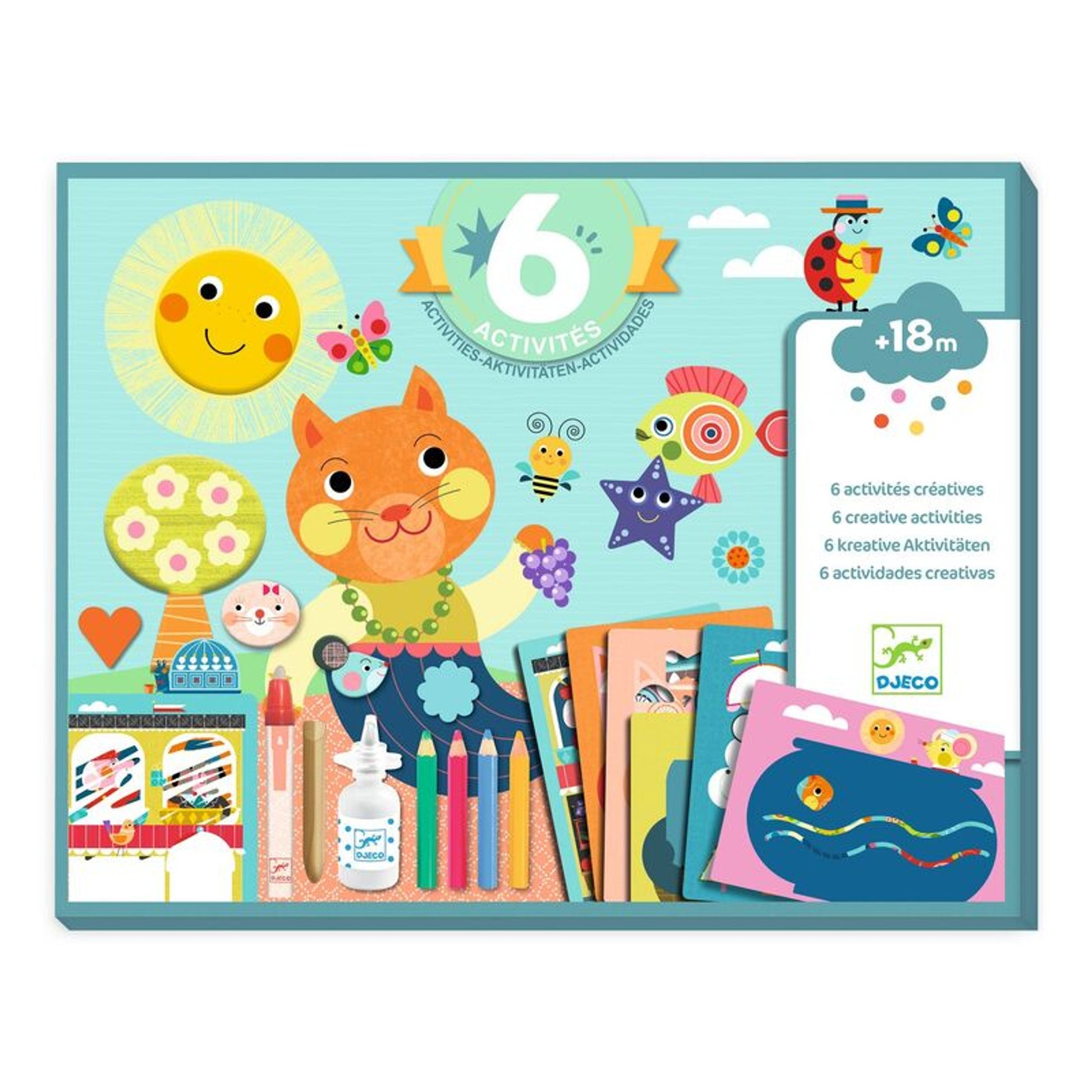 Djeco - The Cat and His Friends Multi Craft Kit