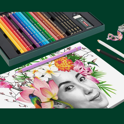 Faber-Castell Polychromos + Pitt Graphite Matt Gift Set of 23