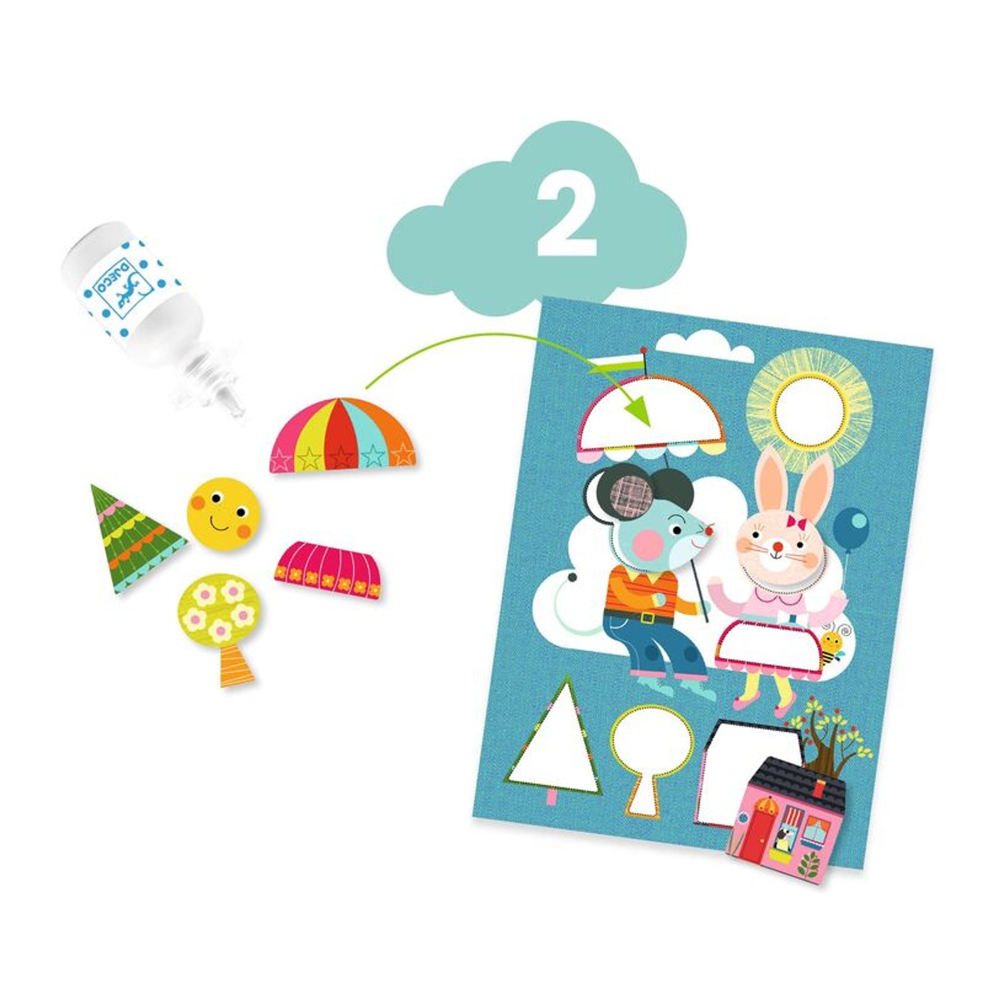 Djeco - The Cat and His Friends Multi Craft Kit