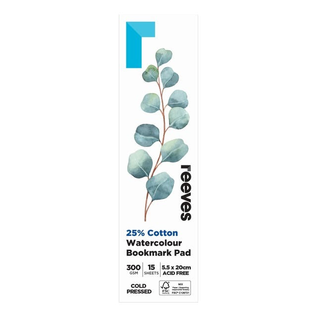 Reeves Watercolour Bookmark Pad 300gsm image 1