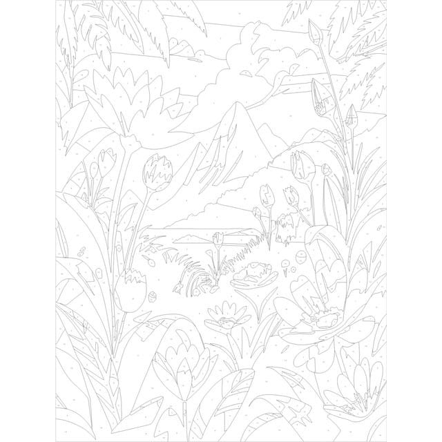 Byron Paint by Numbers Canvas - Mountain View