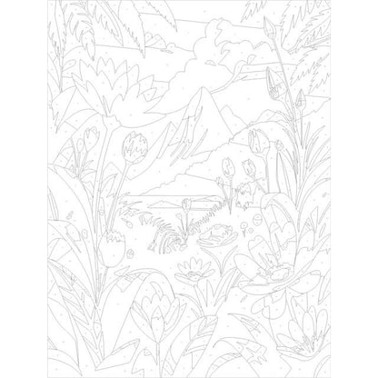 Byron Paint by Numbers Canvas - Mountain View