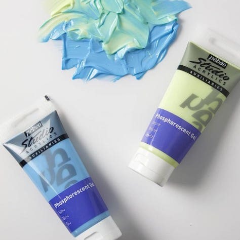 Pebeo Studio Acrylic Phosphorescent Gel 100ml