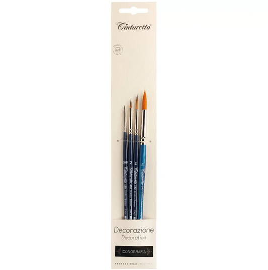 Tintoretto Decoration Brush Set of 4 - Iconography