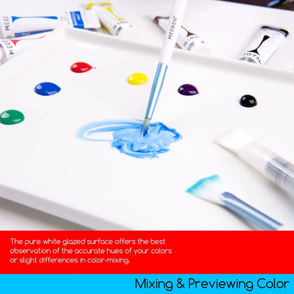 MEEDEN Porcelain Mixing Tray 10 x 6.3 inch