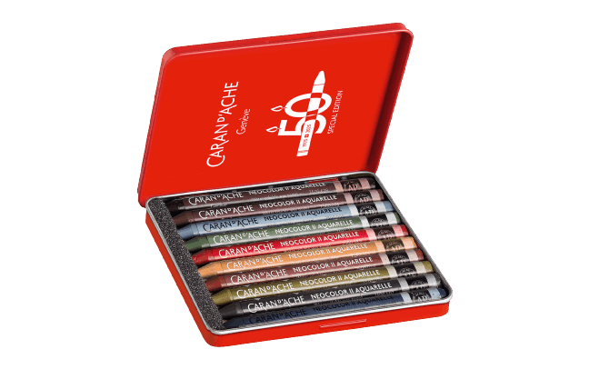 Caran DAche Neocolor II Special Edition of 10 - DARK image 3