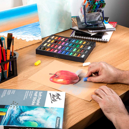 Mont Marte Soft Pastel Half Sticks 48pc