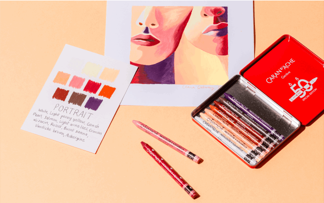 Caran DAche Neocolor II Special Edition of 10 - PORTRAIT image 2