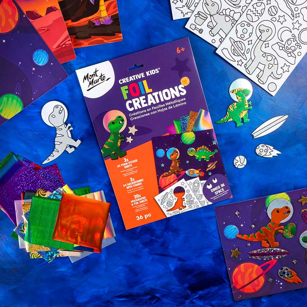Mont Marte Foil Creations - Dinos in Space