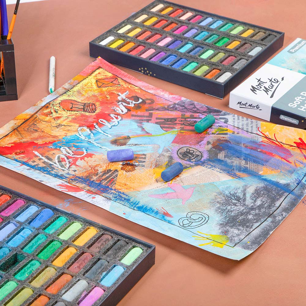 Mont Marte Soft Pastel Half Sticks 48pc