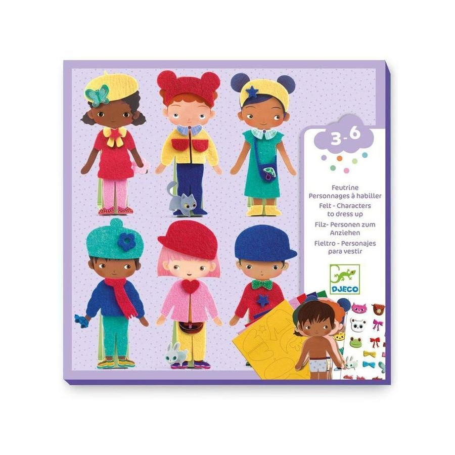Djeco Felt Dress Up Collage Set