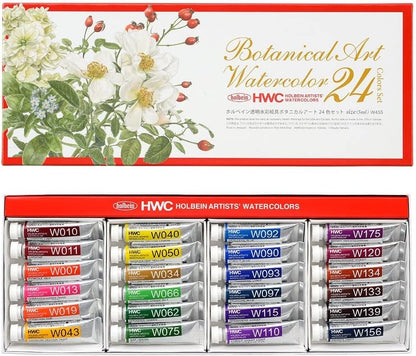 Holbein Watercolour Botanical Set 24 x 5ml