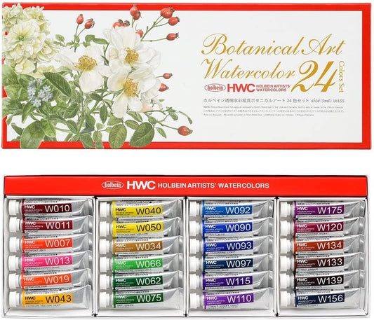 Holbein Watercolour Botanical Set 24 x 5ml