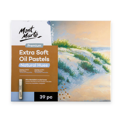 Mont Marte Extra Soft Oil Pastels Natural Hue 39pc image 1