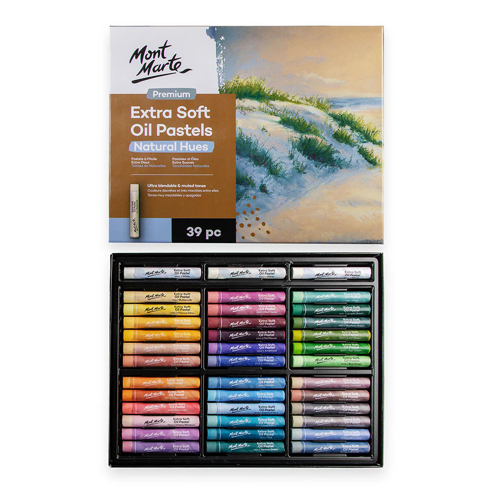 Mont Marte Extra Soft Oil Pastels Natural Hue 39pc image 5