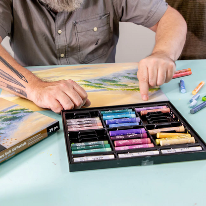 Mont Marte Extra Soft Oil Pastels Natural Hue 39pc image 4