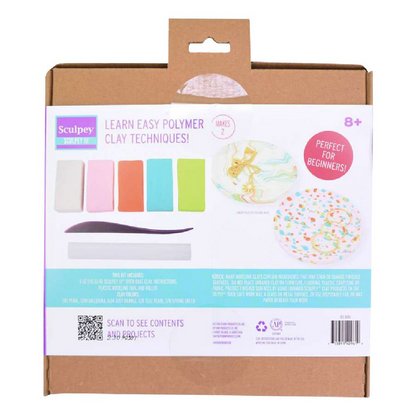 SCULPEY III Oven-Bake Clay Trinket Dishes Kit 7pc image 4