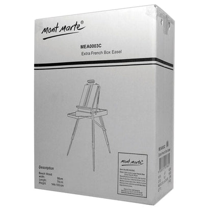 Mont Marte French Box Easel Extra Large Beech