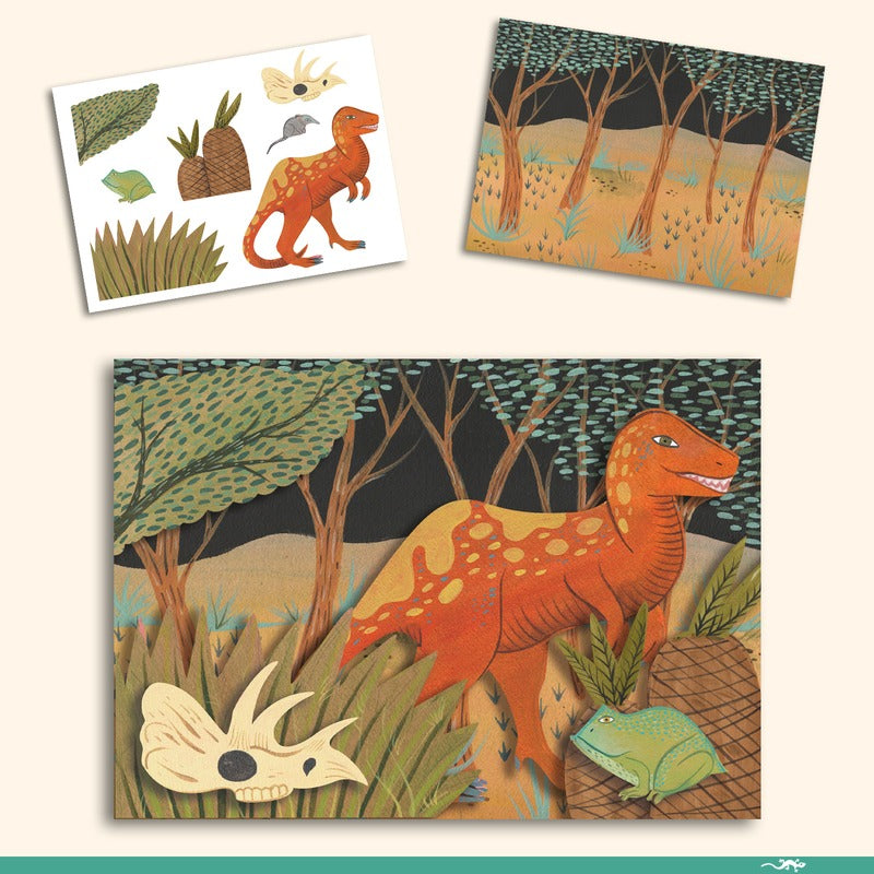 Djeco - The World of Dinosaurs Multi Craft Box Kit