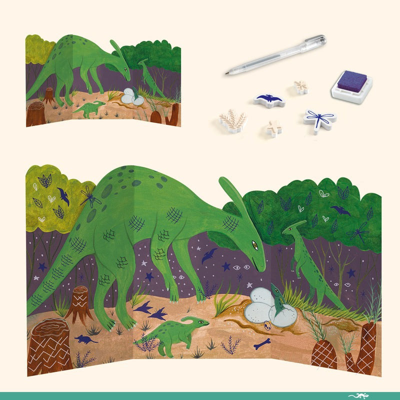 Djeco - The World of Dinosaurs Multi Craft Box Kit