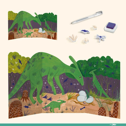 Djeco - The World of Dinosaurs Multi Craft Box Kit