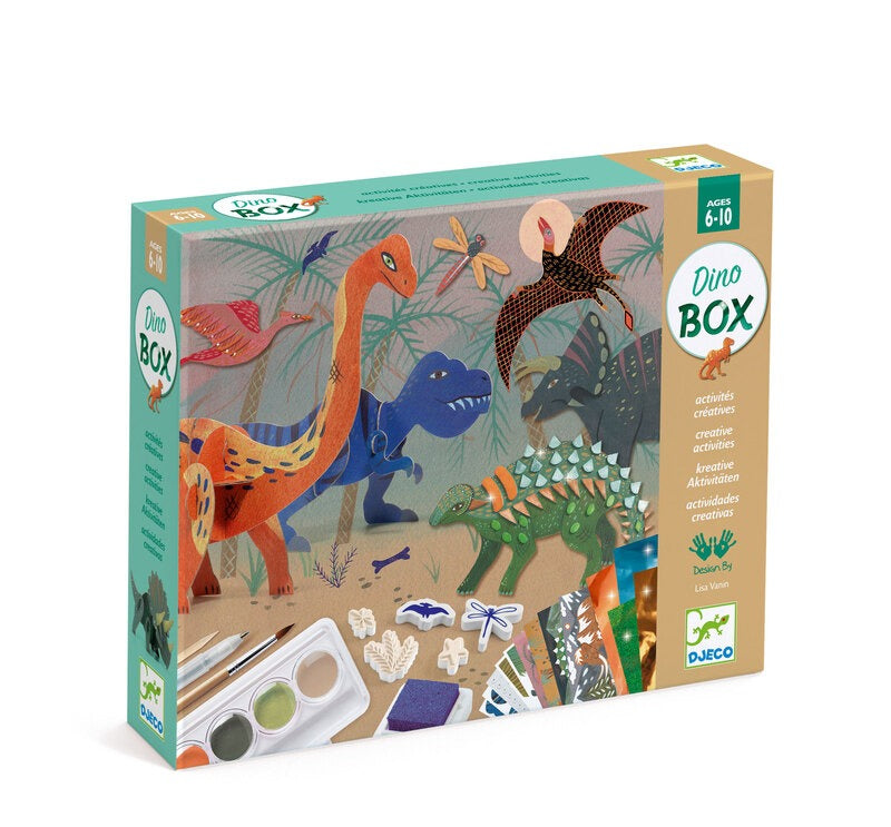 Djeco - The World of Dinosaurs Multi Craft Box Kit