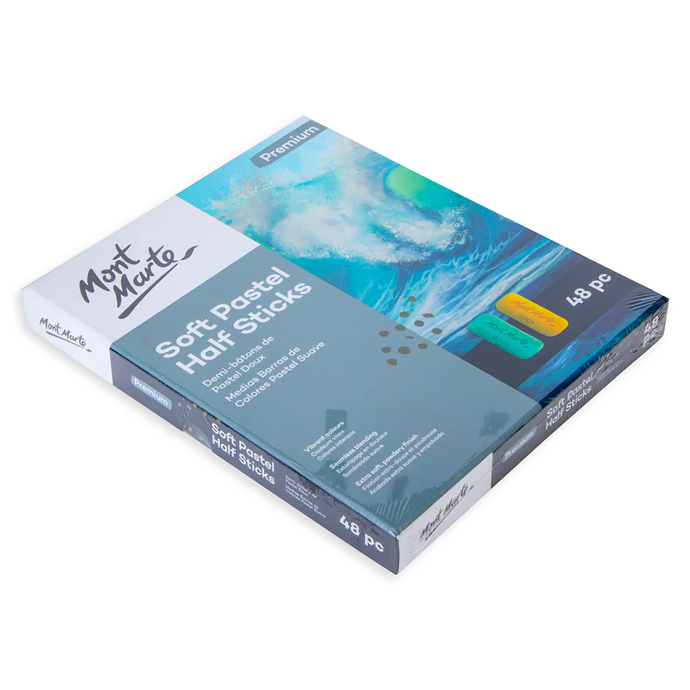 Mont Marte Soft Pastel Half Sticks 48pc