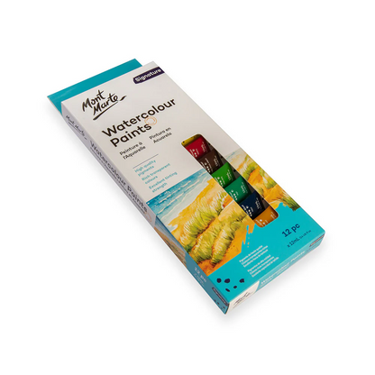 Mont Marte Watercolour Paint Set 12pc x 12ml