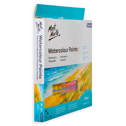 Mont Marte Watercolour Paint Set 24pc x 12ml