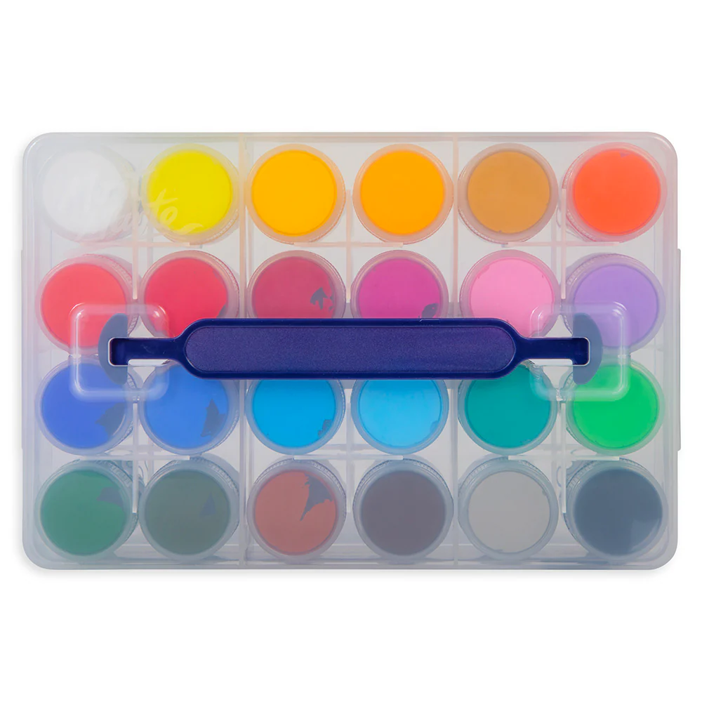 Mont Marte Acrylic Colour Paint Set 24pc x 20ml - Clear Case Default Title