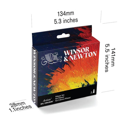 Winsor and Newton Artists Oil Colour Set 5x37ml