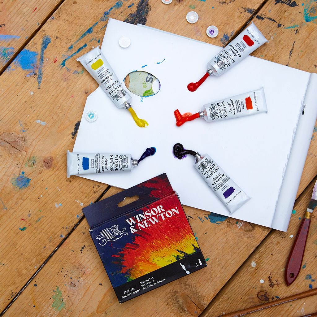 Winsor and Newton Artists Oil Colour Set 5x37ml