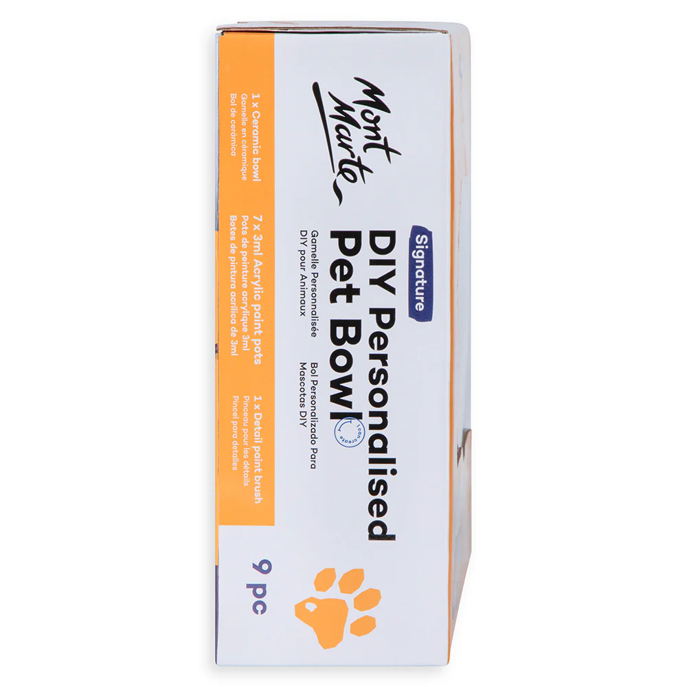 Mont Marte DIY Personalised Pet Bowl 9pc