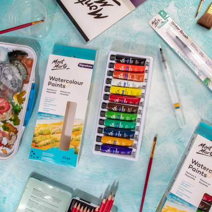 Mont Marte Watercolour Paint Set 12pc x 12ml