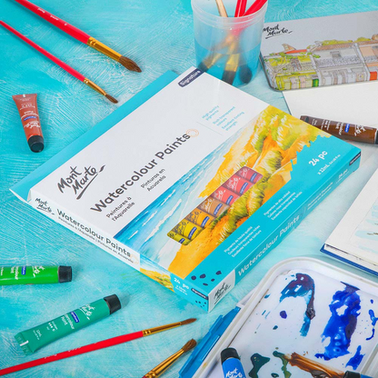 Mont Marte Watercolour Paint Set 24pc x 12ml