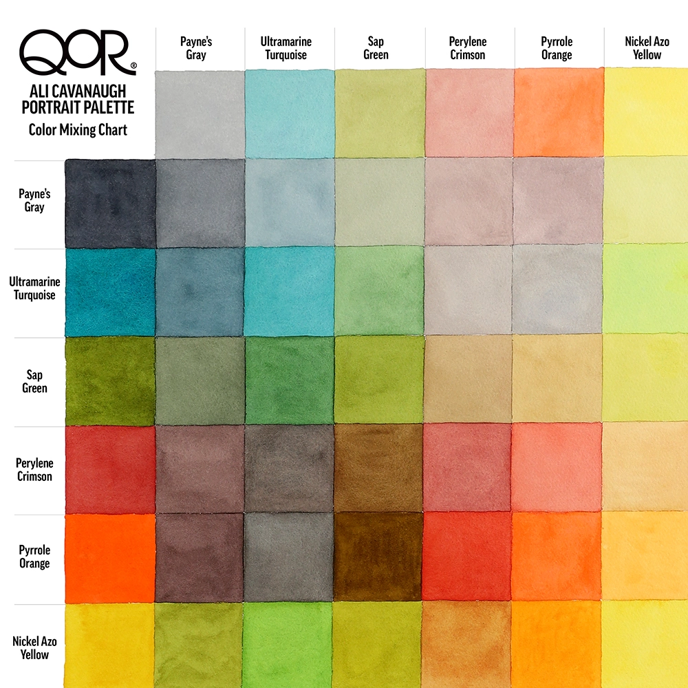 Golden QoR Artist WC Ali Cavanaugh Portrait Set