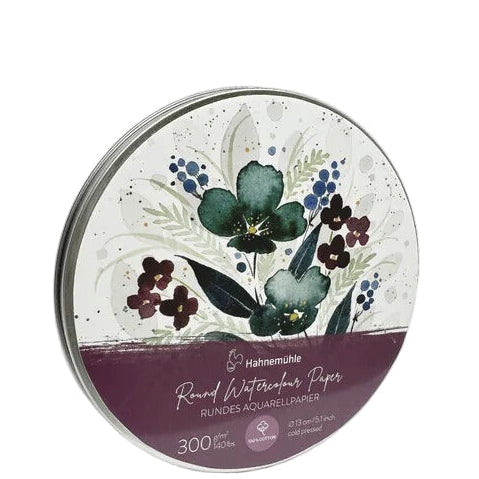 Hahnemuhle 13cm Round Watercolour Paper 300gsm Tin of 30