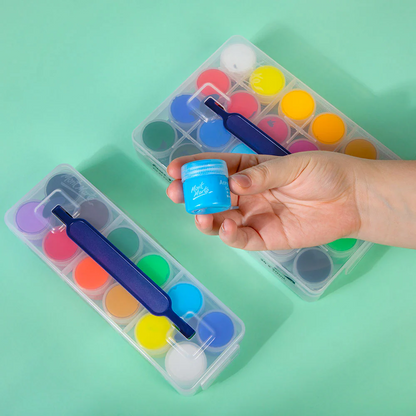 Mont Marte Acrylic Colour Paint Set 24pc x 20ml - Clear Case