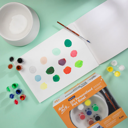 Mont Marte DIY Personalised Pet Bowl 9pc