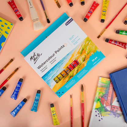 Mont Marte Watercolour Paint Set 24pc x 12ml