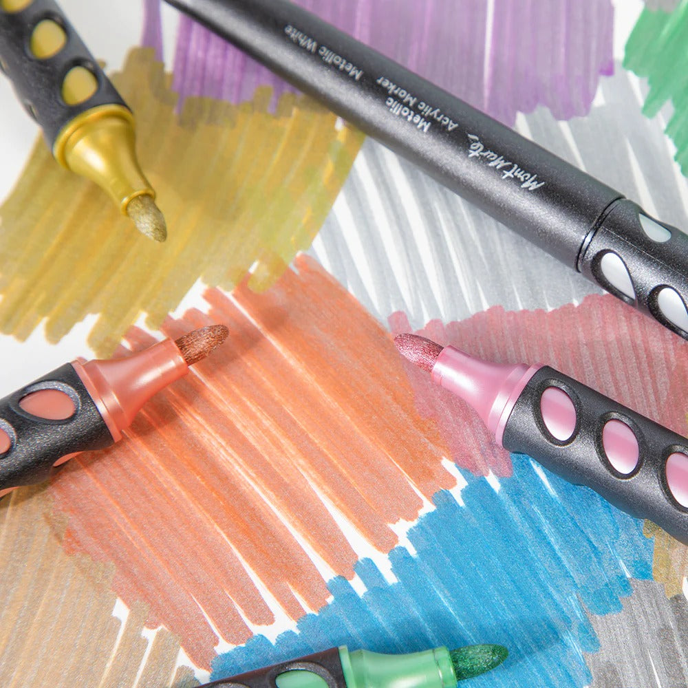 Mont Marte Metallic Acrylic Markers 9pc
