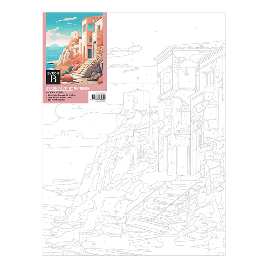 Byron Paint by Numbers Canvas - Ocean View