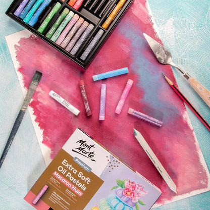Mont Marte Extra Soft Oil Pastels Macaron Hue 39pc