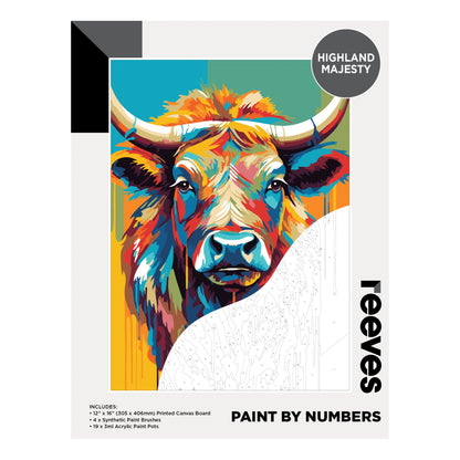 Reeves Paint By Numbers 12x16 inch - Highland Majesty