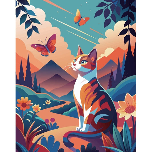 Byron Paint by Numbers Canvas - Kitty