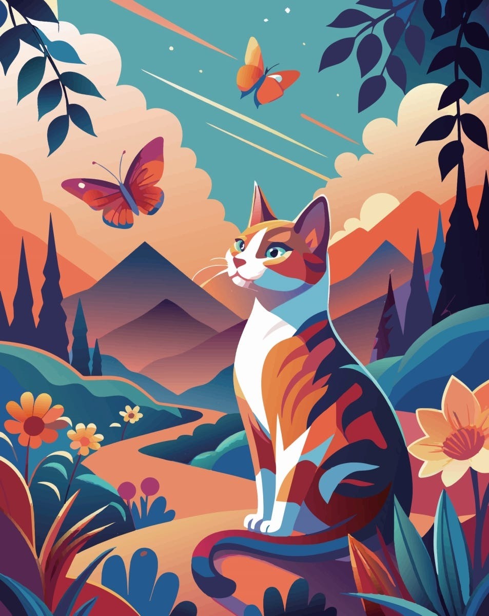 Byron Paint by Numbers Canvas - Kitty